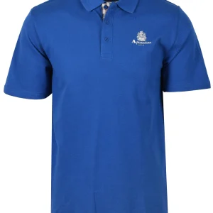Aquascutum Small Logo Piquet Polo Shirt Royal Blue