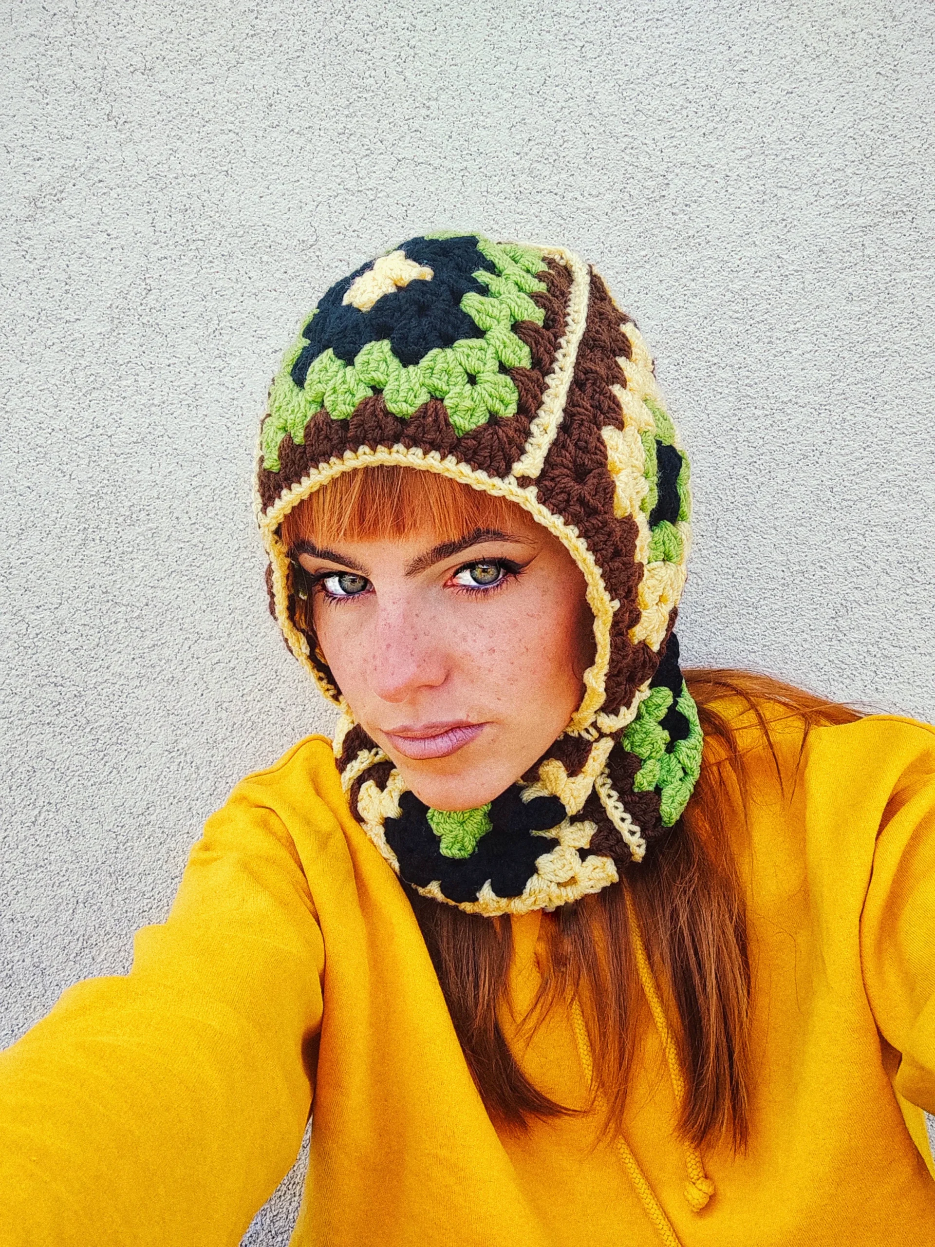 Granny Balaclava - Cagoule/Balaclava tendance Granny Squares au crochet