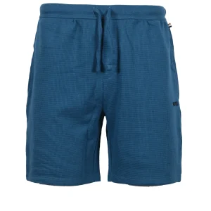 Boss Black WAFFLE SHORTS OPEN BLUE