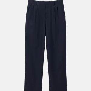 Pantalon tailoring Lacoste en laine texturée - marine