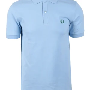 FRED PERRY POLO SHIRT TRACK BLUE/SPORT GREEN