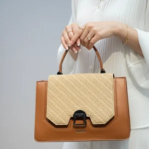 Simple À Détail En Métal Avec Poignée Sac À Bandoulière