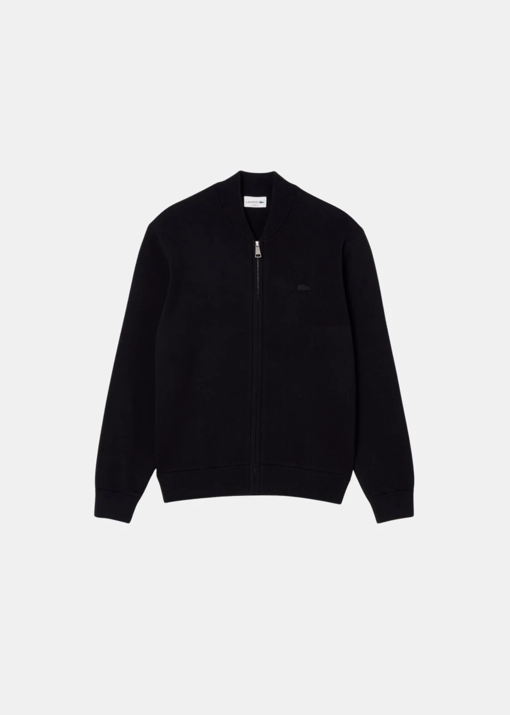 Bomber en maille de laine – noir