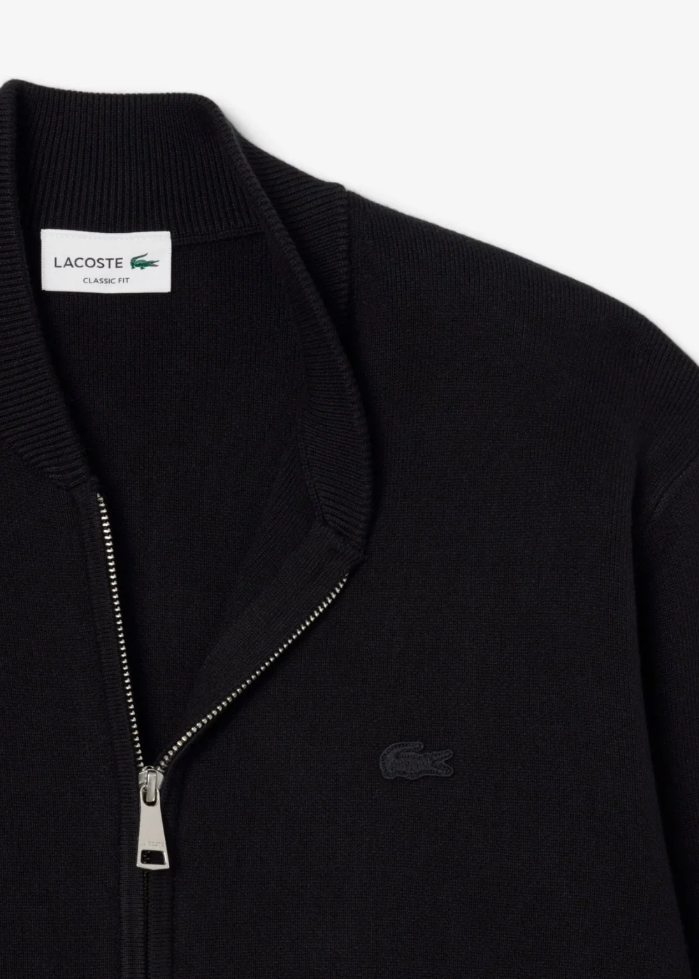 Bomber en maille de laine – noir – Image 4