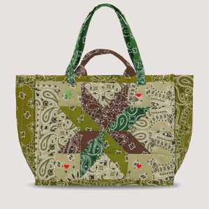 Maxi Cabas Matelassé - PATCHWORK - Beige / Colorblock