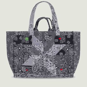 Maxi Cabas Matelassé - PATCHWORK - Dark Grey  / Colorblock