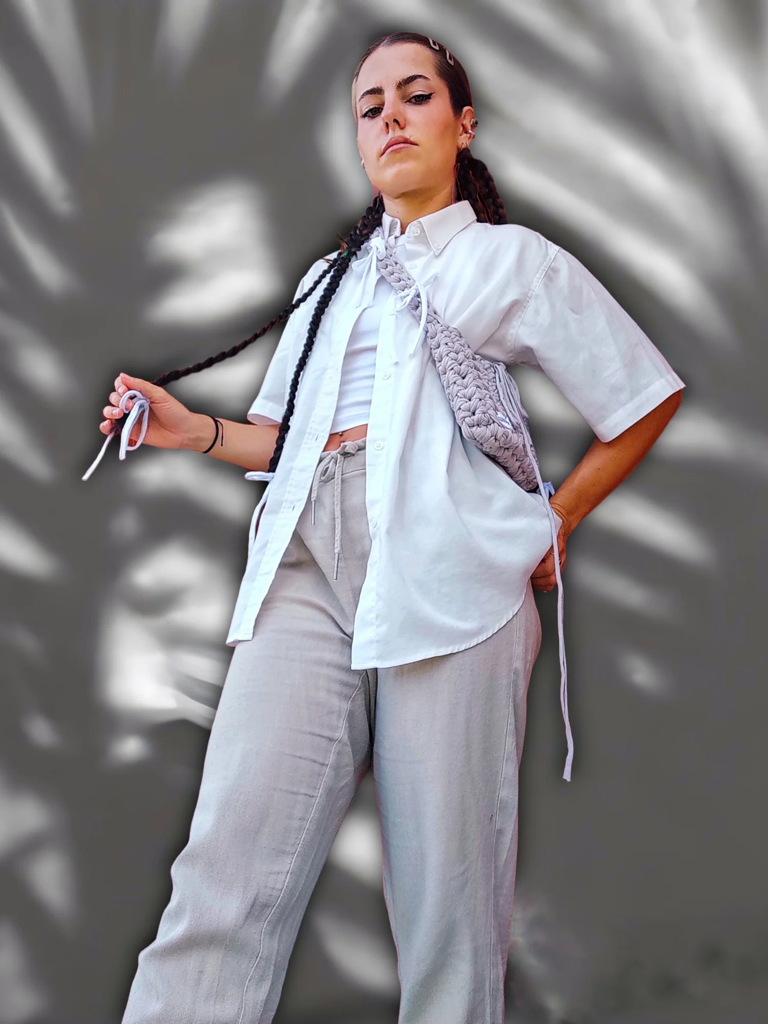 Nudy Bag - Sac bandoulière en crochet fils recyclés – Image 5