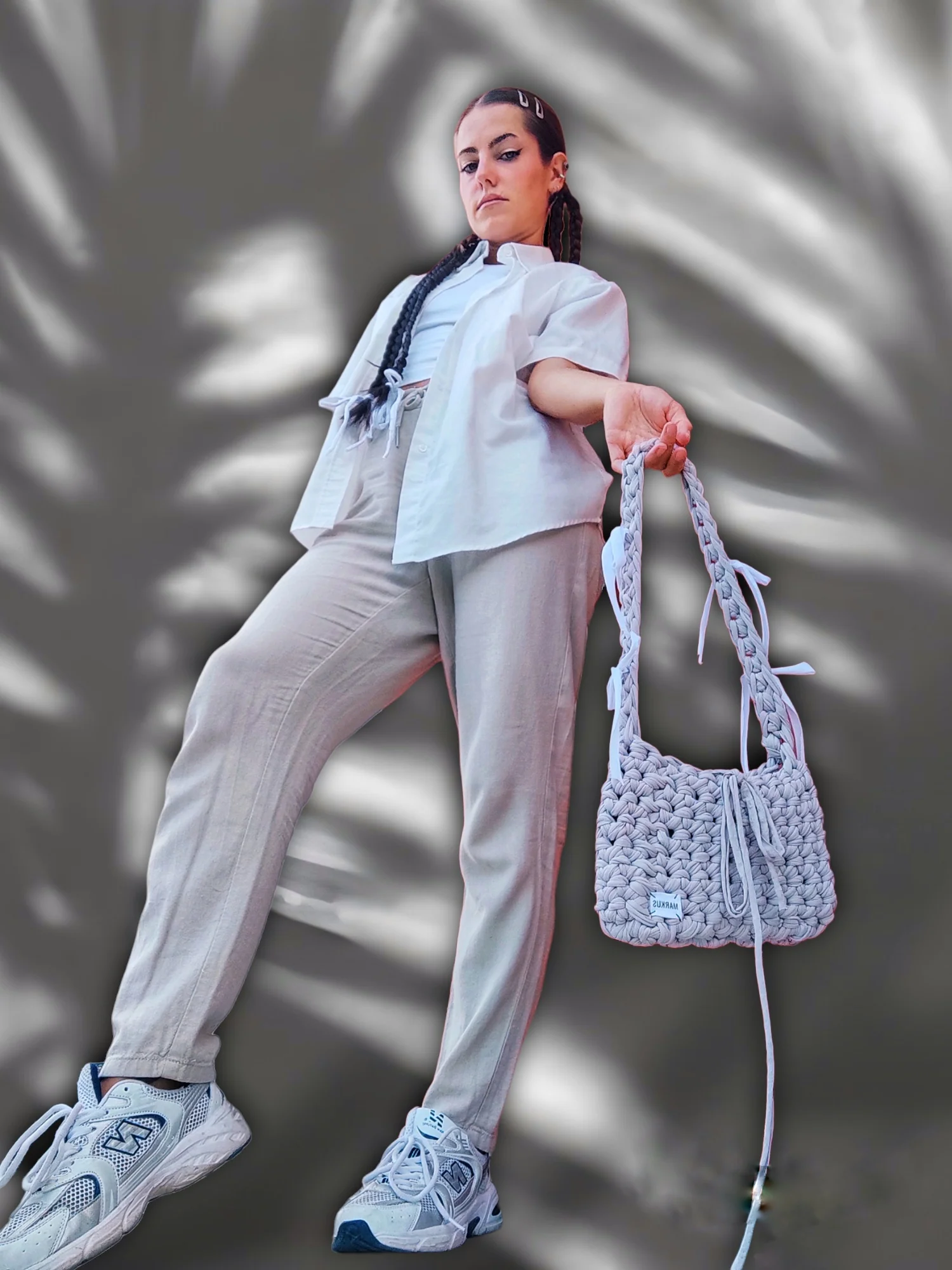 Nudy Bag - Sac bandoulière en crochet fils recyclés