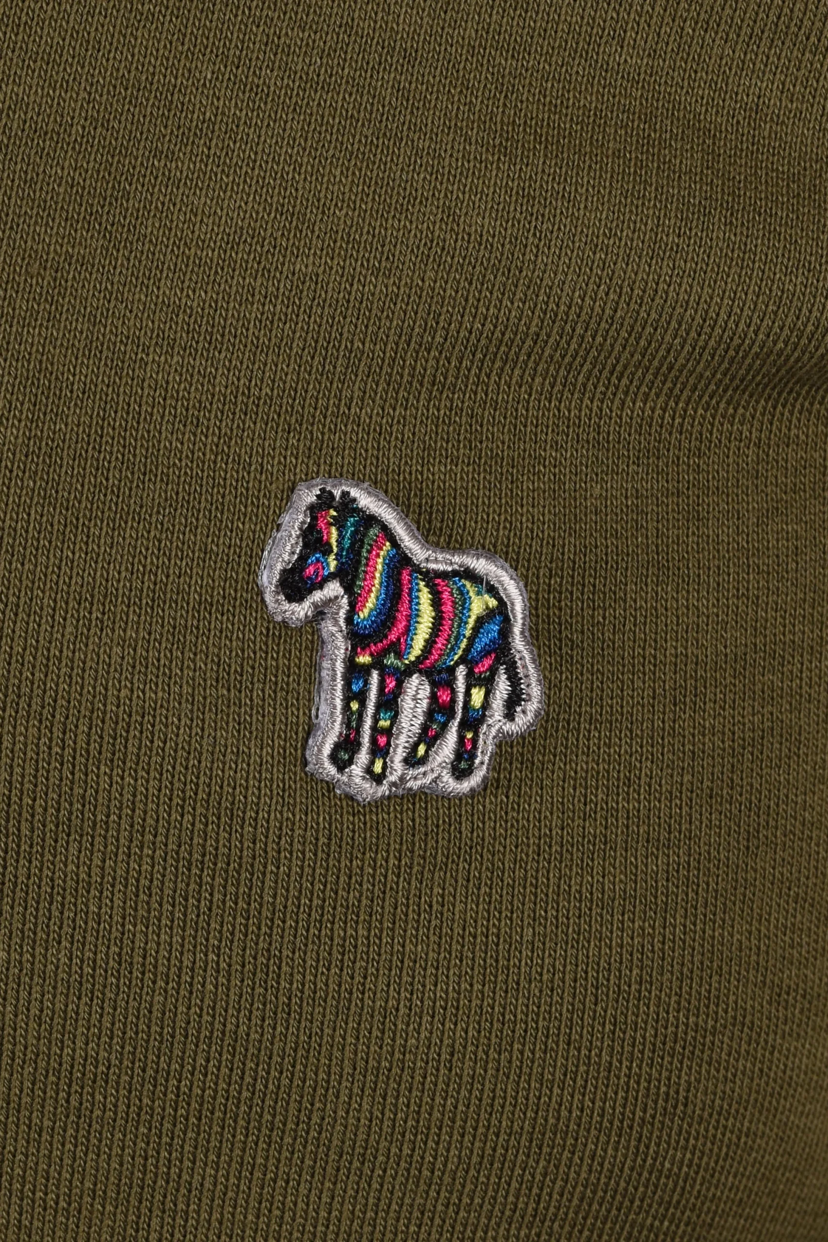 PAUL SMITH REG FIT HALF ZIP SWEATSHIRT SAGE – Image 3