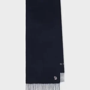 PAUL SMITH ZEBRA SCARF NAVY