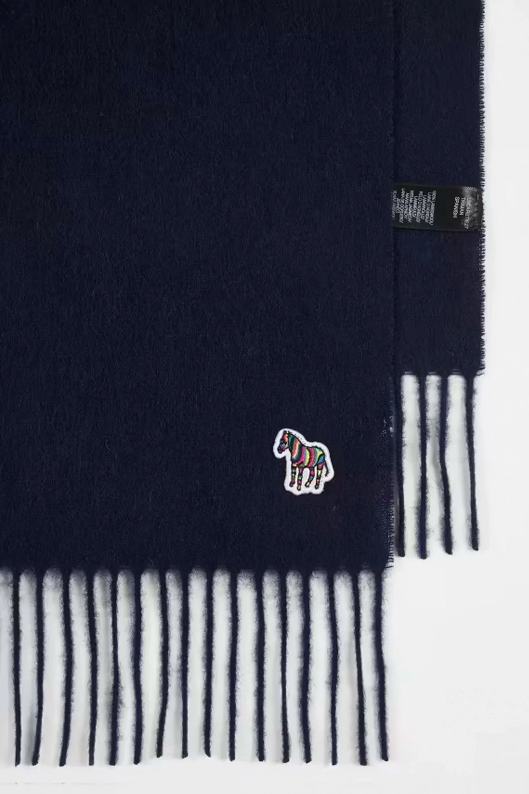 PAUL SMITH ZEBRA SCARF NAVY – Image 2