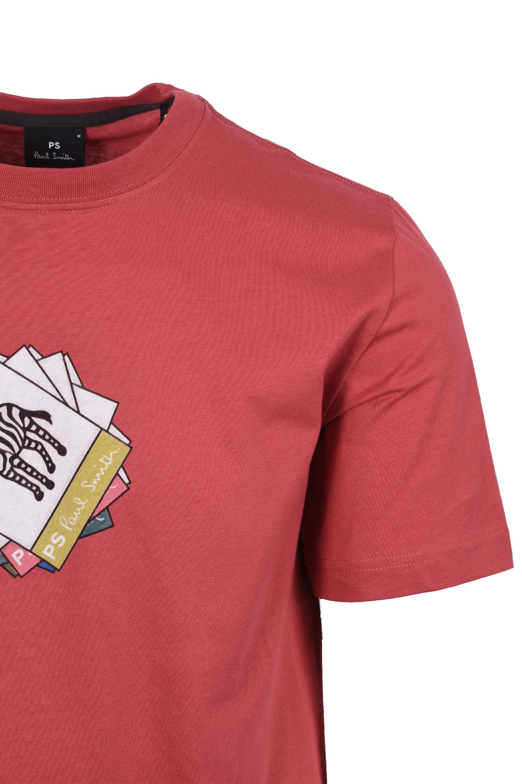 PAUL SMITH ZEBRA T SHIRT RASPBERRY – Image 2