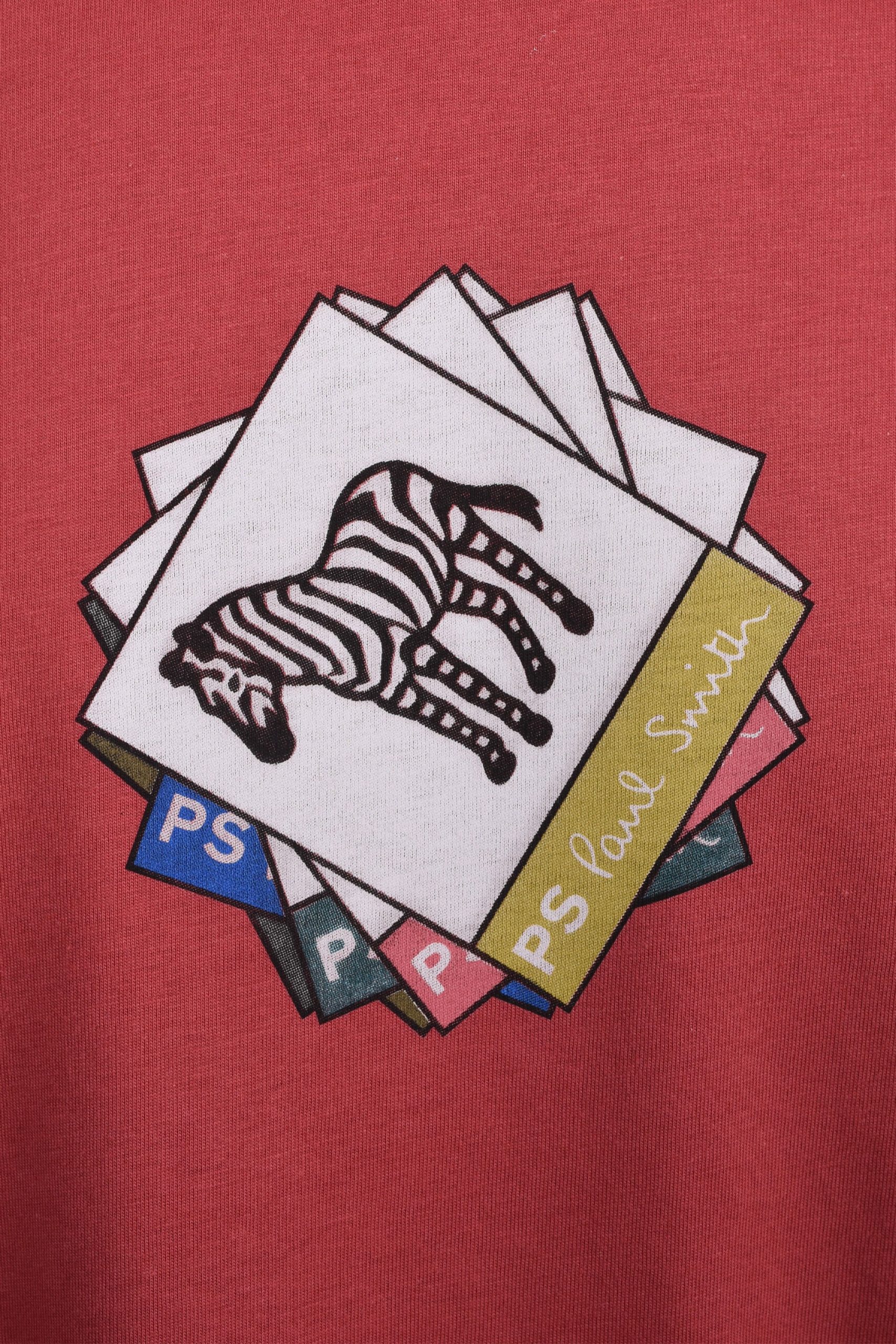 PAUL SMITH ZEBRA T SHIRT RASPBERRY – Image 3