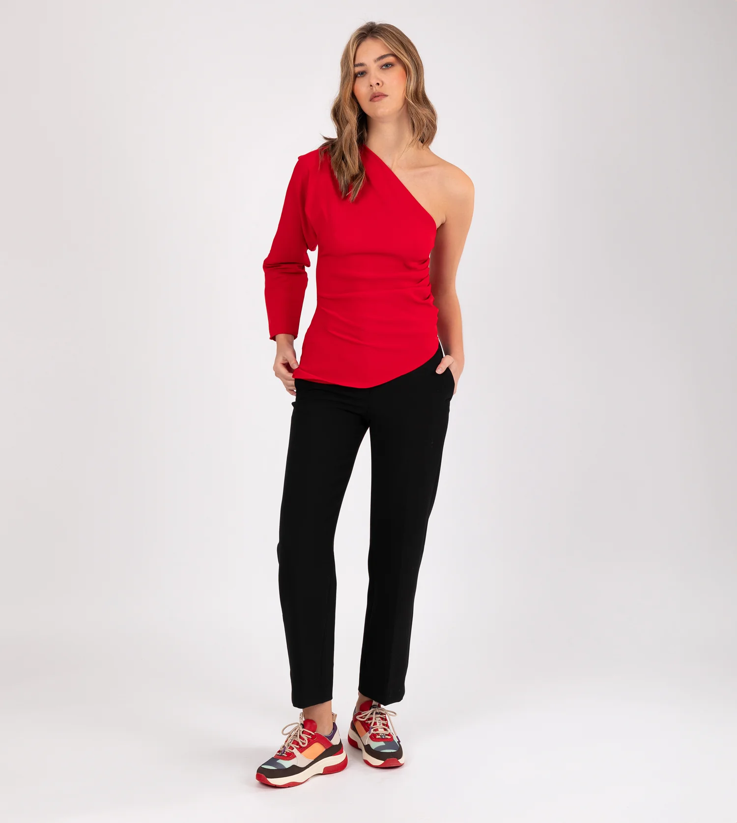 Baskets Fashion, rouge – Image 8