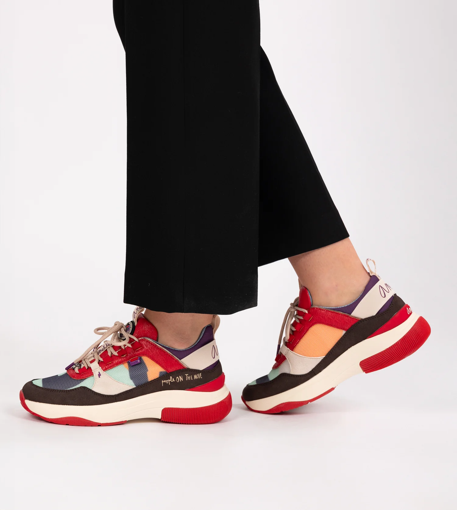 Baskets Fashion, rouge – Image 5