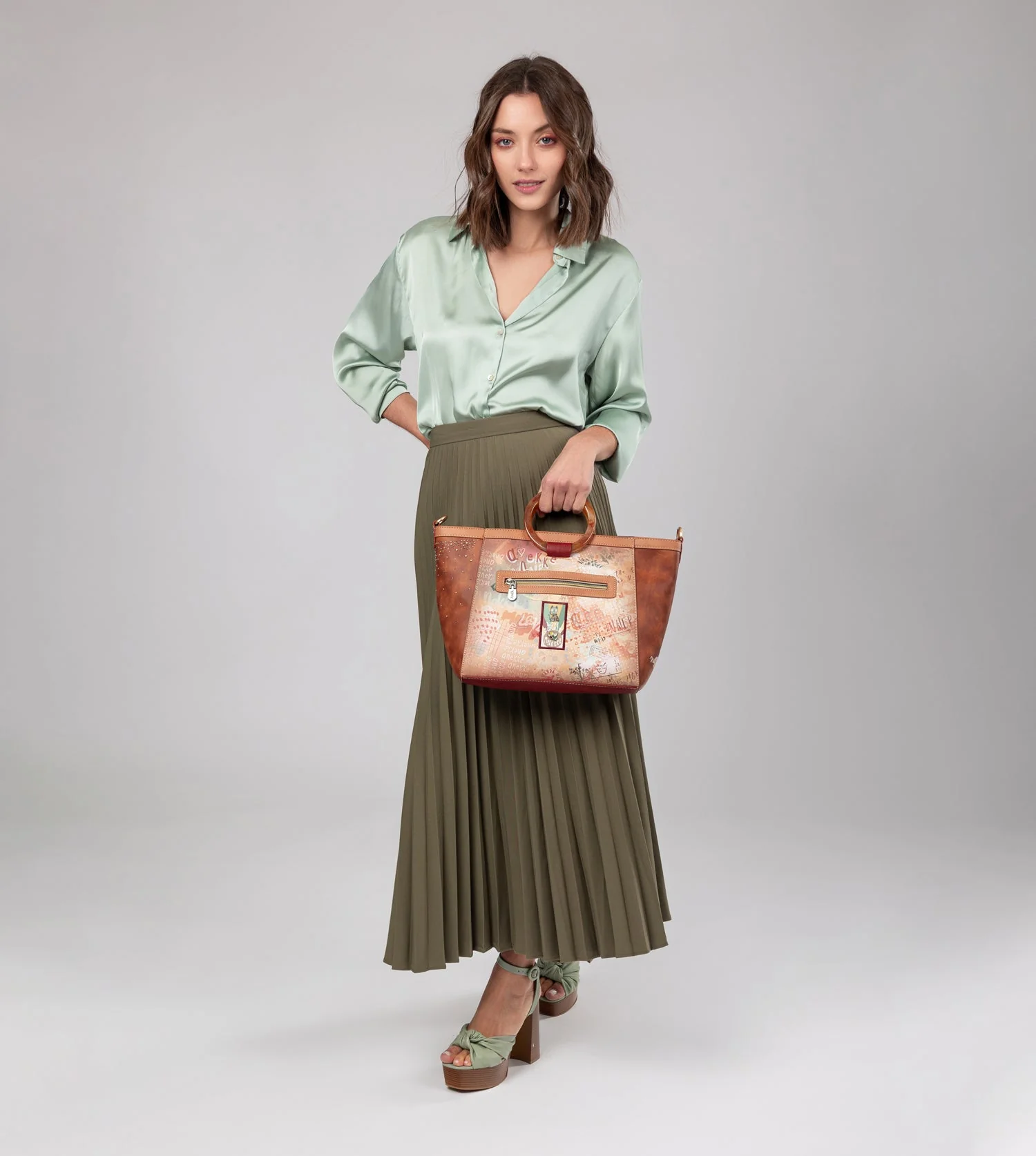 Sac bandoulière anses arrondies Flowers – Image 6