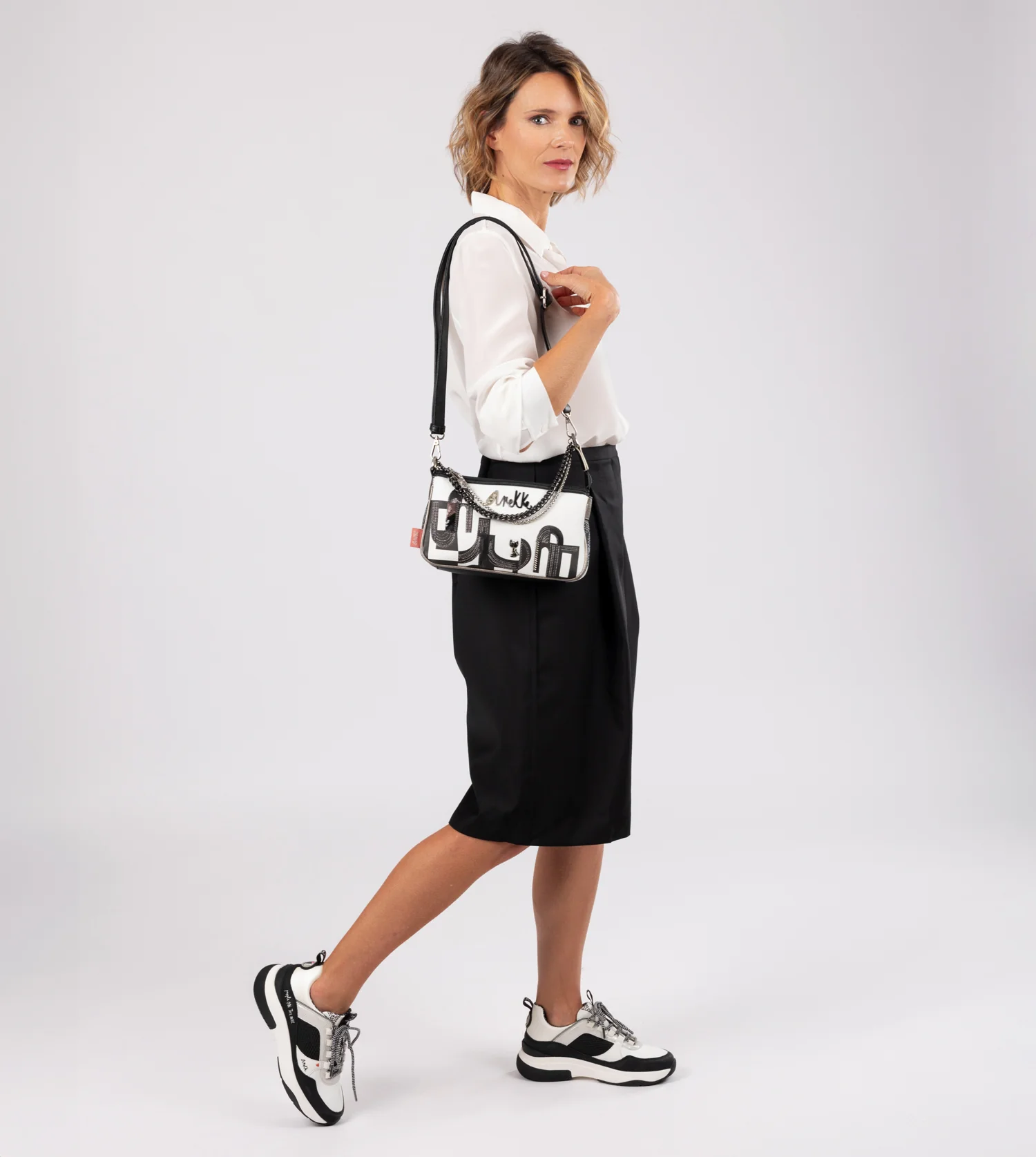 Baskets Fashion, noir et blanc – Image 5