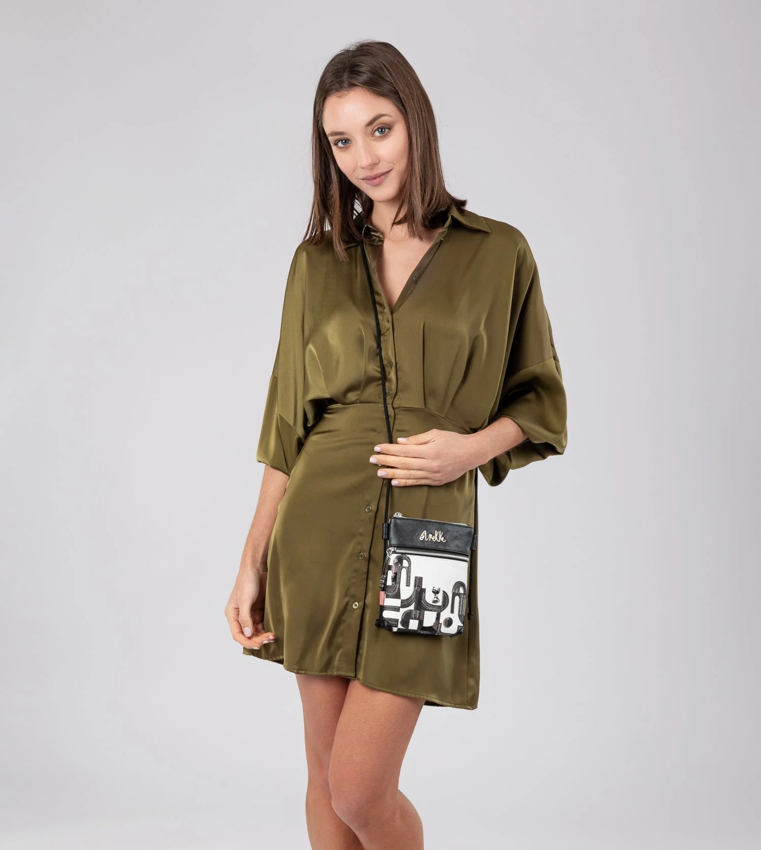 Mini sac bandoulière Nature Sixties – Image 2