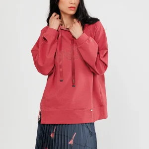 Sweat à capuche rouille