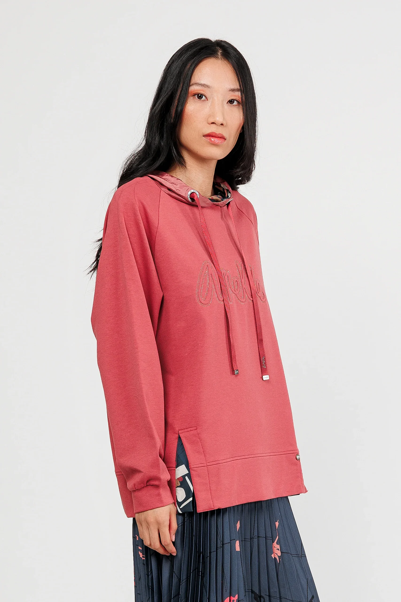 Sweat à capuche rouille – Image 3