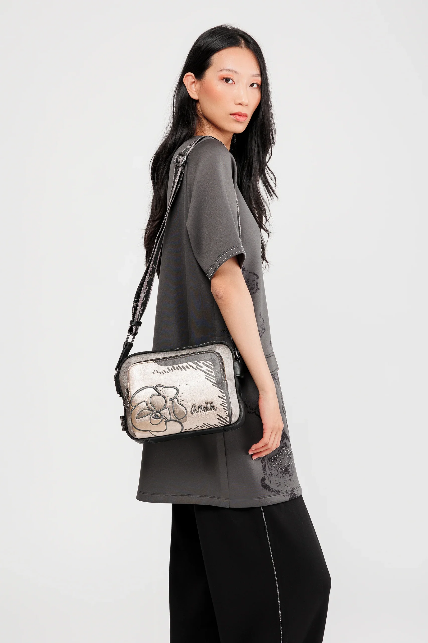 Sac bandoulière avec poche devant Nature Koko