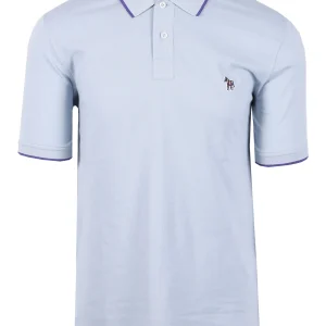 Paul Smith Zebra Tipped Polo Light Blue