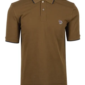 Paul Smith Zebra Tipped Polo Military Green