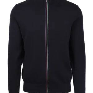Paul Smith Zip Through Cardigan Dark Navy