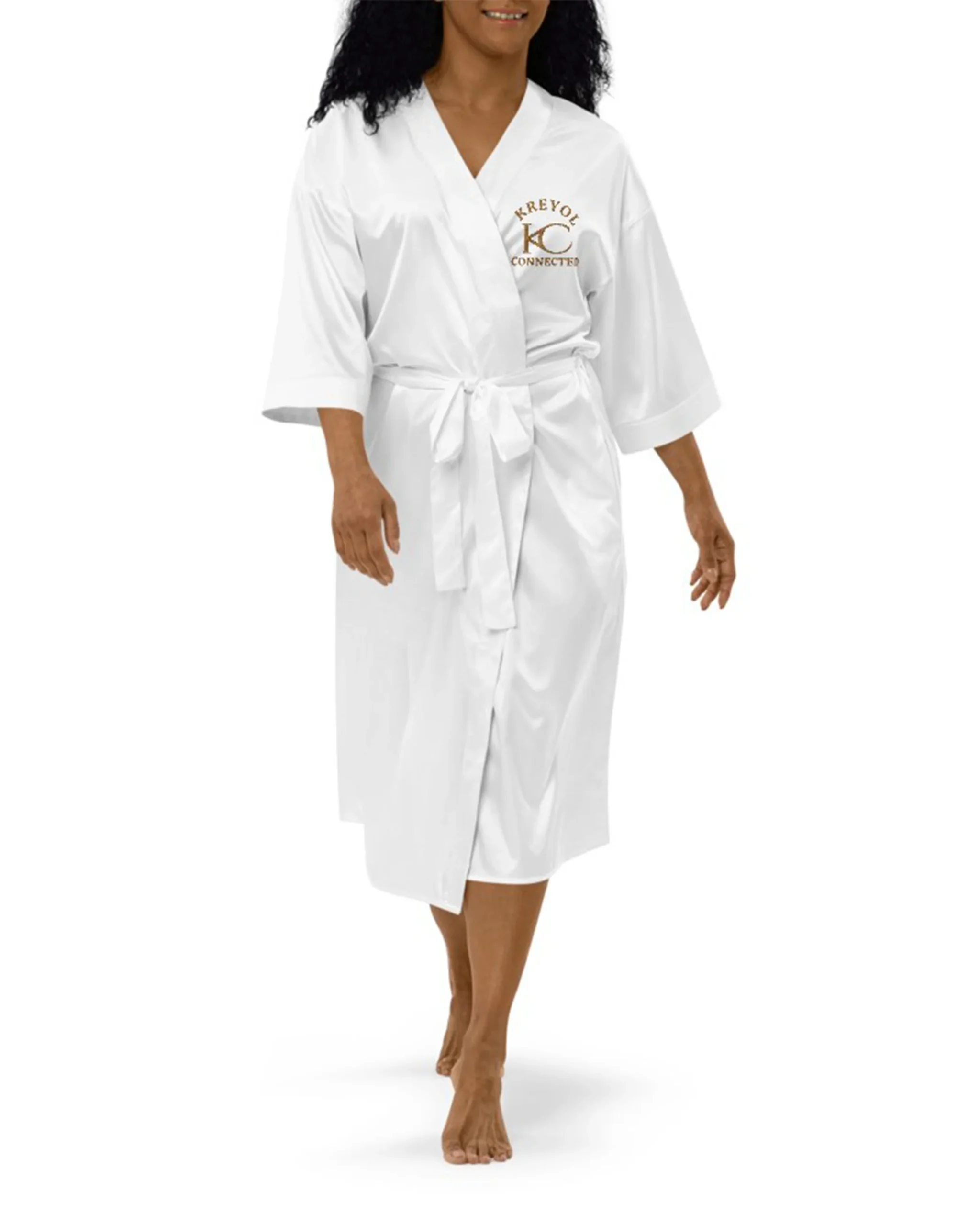 Peignoir en satin - Lavanneau – Image 9