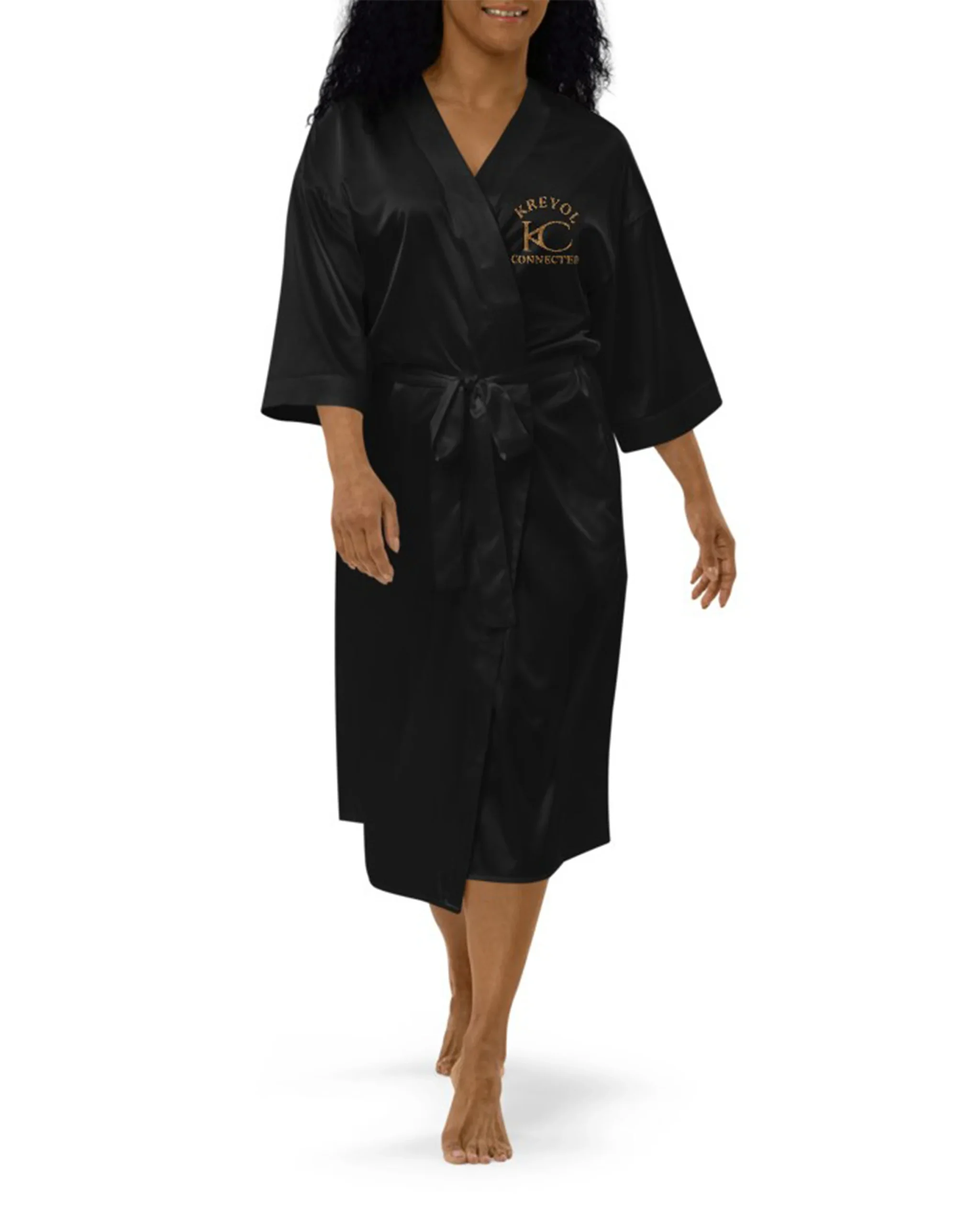 Peignoir en satin - Lavanneau – Image 5