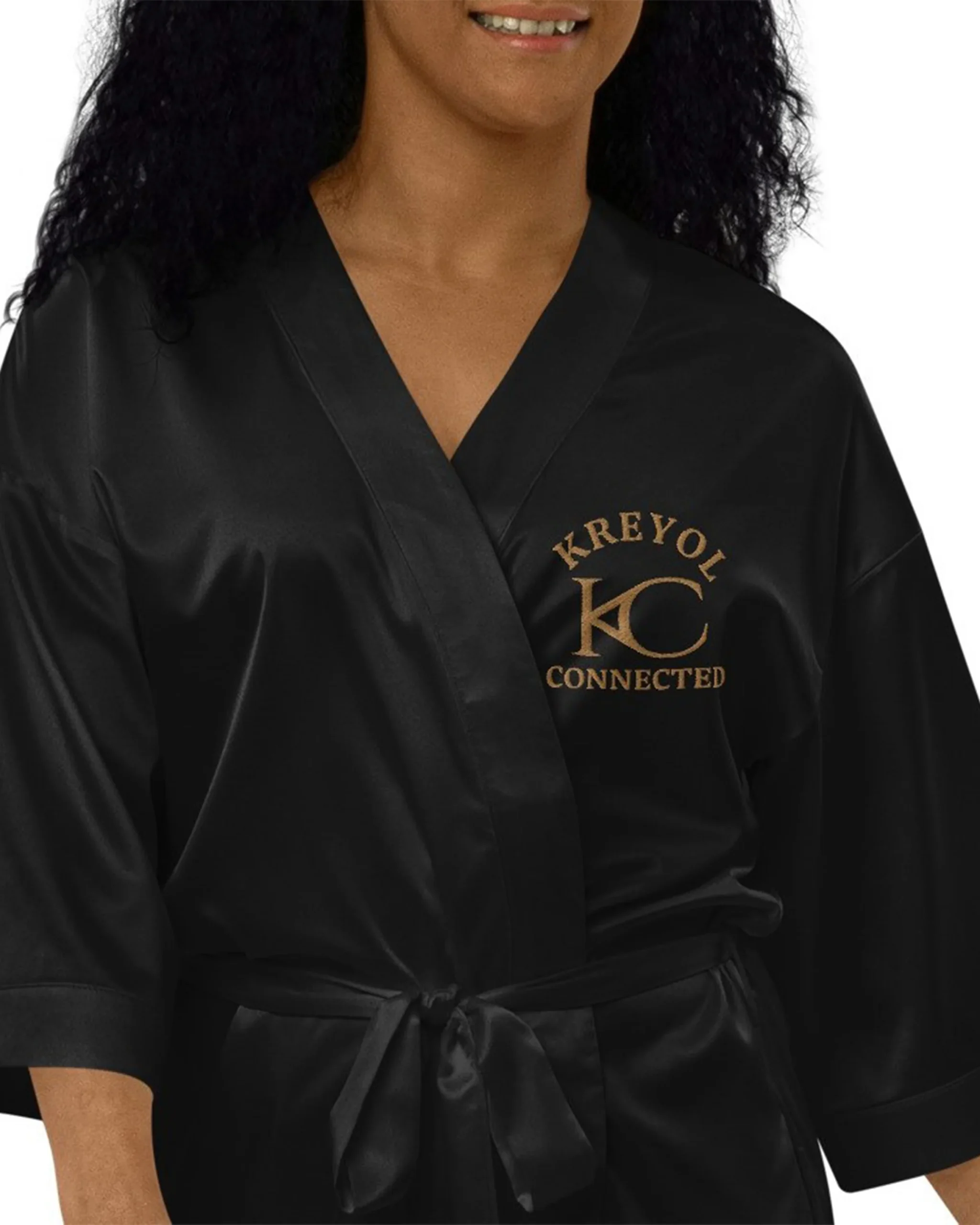 Peignoir en satin - Lavanneau – Image 8