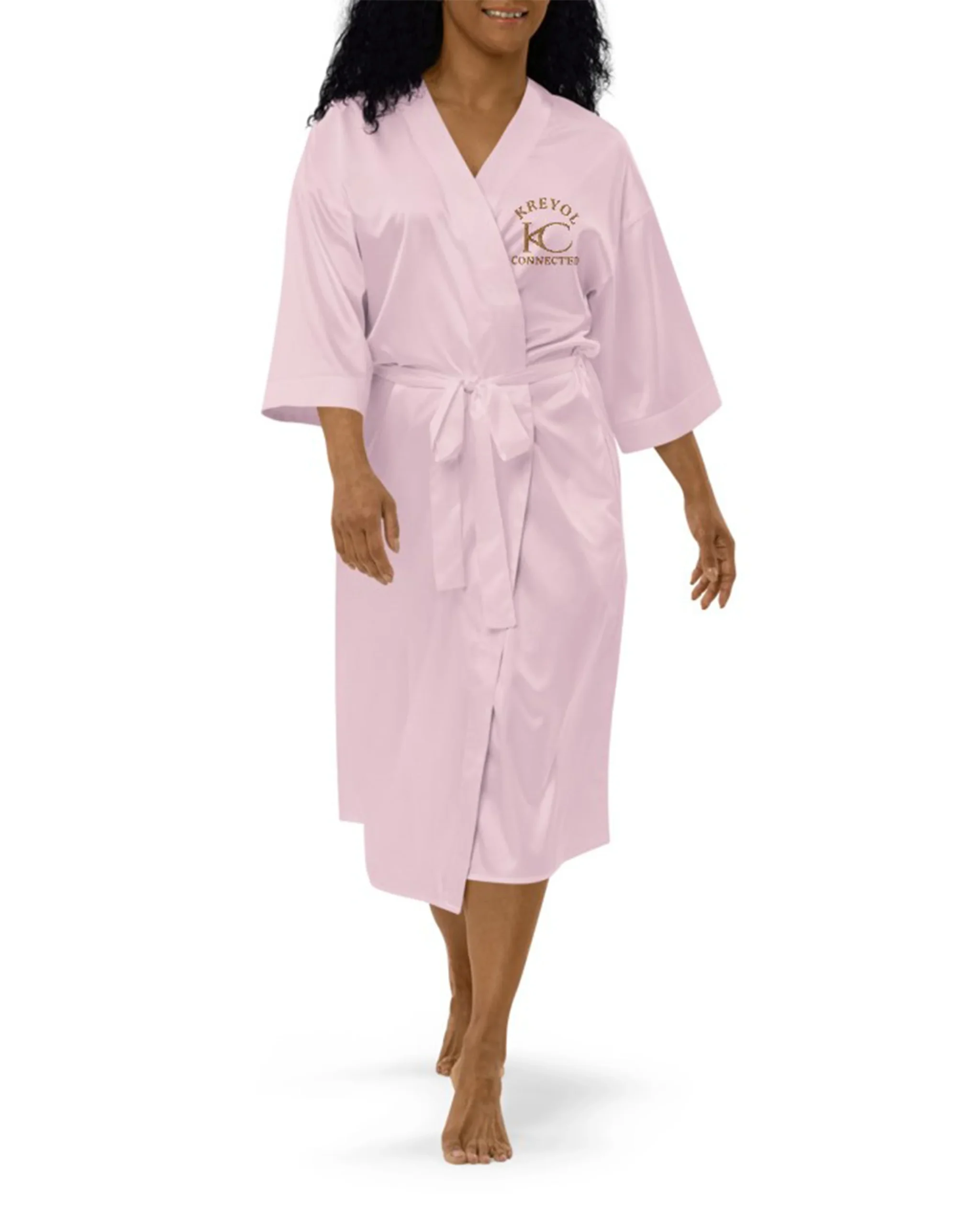 Peignoir en satin - Lavanneau