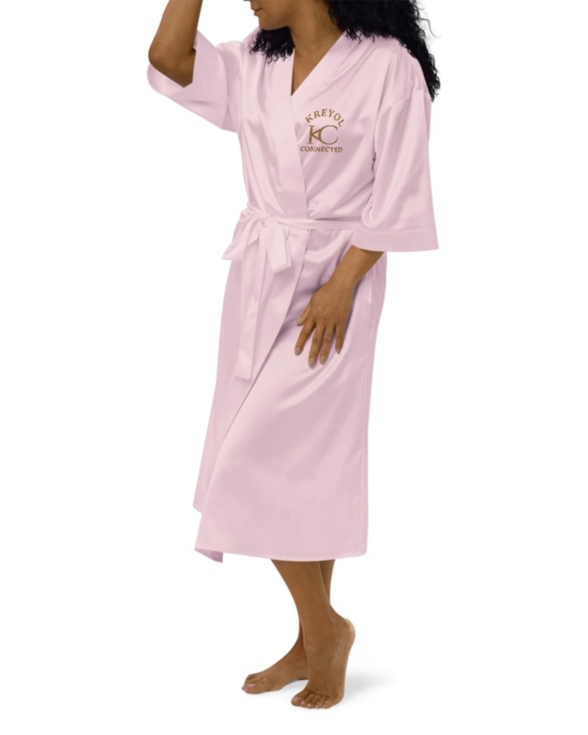 Peignoir en satin - Lavanneau – Image 3