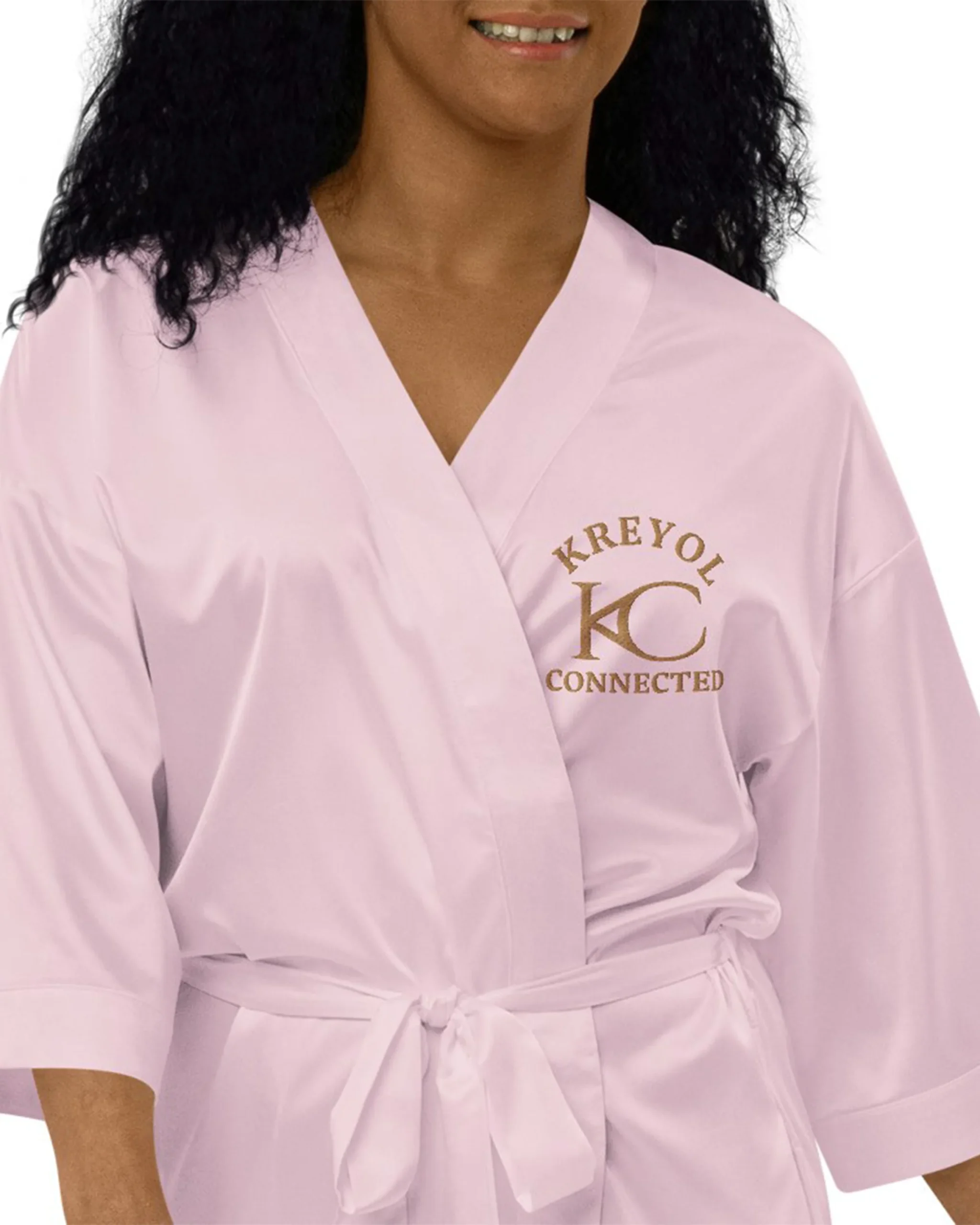 Peignoir en satin - Lavanneau – Image 4