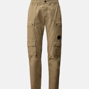 Pantalon cargo microreps - beige