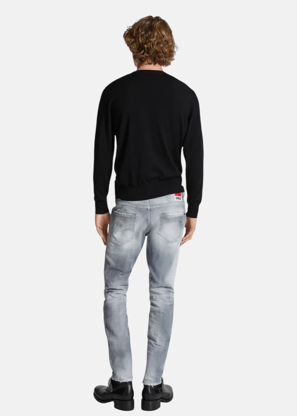 Jeans Delavé skater - Gris – Image 5