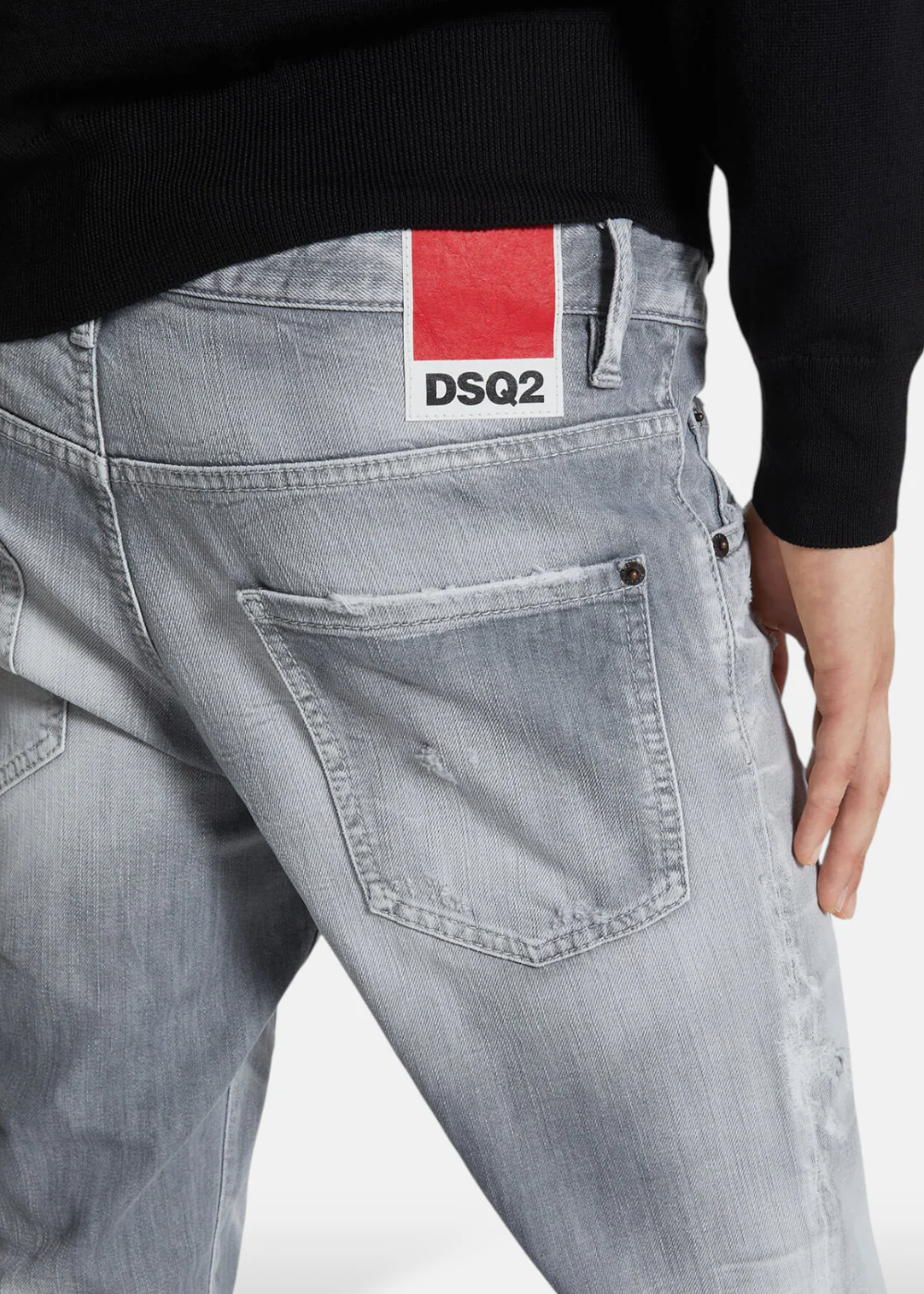 Jeans Delavé skater - Gris – Image 6