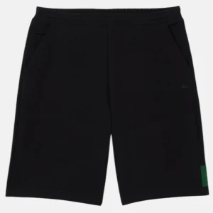 Short en molleton de coton- noir