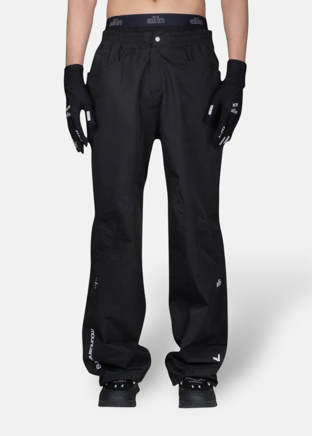 Pantalon Mountaineering Noir – Nylon Étanche 13K