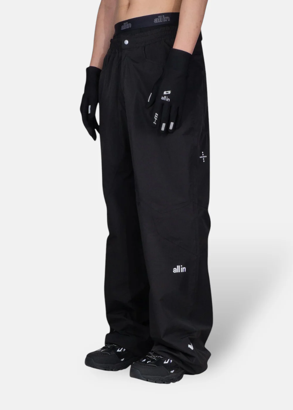 Pantalon Mountaineering Noir – Nylon Étanche 13K – Image 2