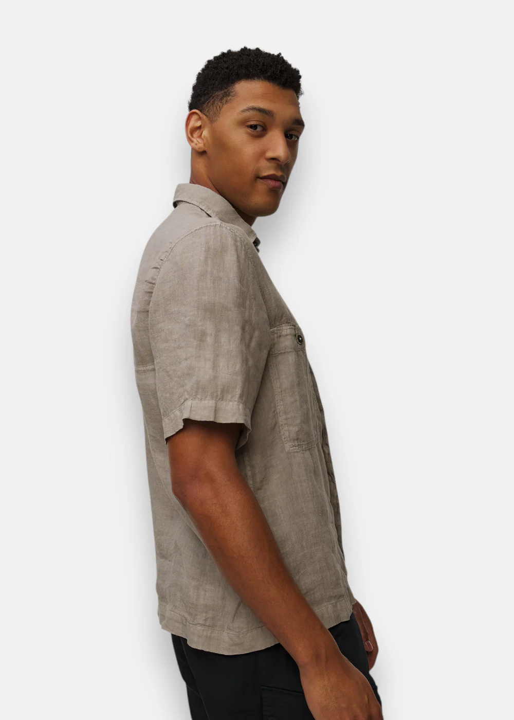 Chemise Boxy Lin Teint – Image 3