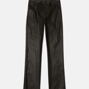 Pantalon Effet Cuir Vieilli