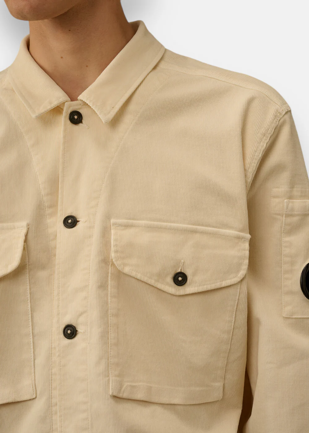 Surchemise Velours- beige – Image 5