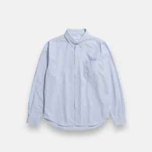 Chemise Rayée Oxford BD - bleu pale