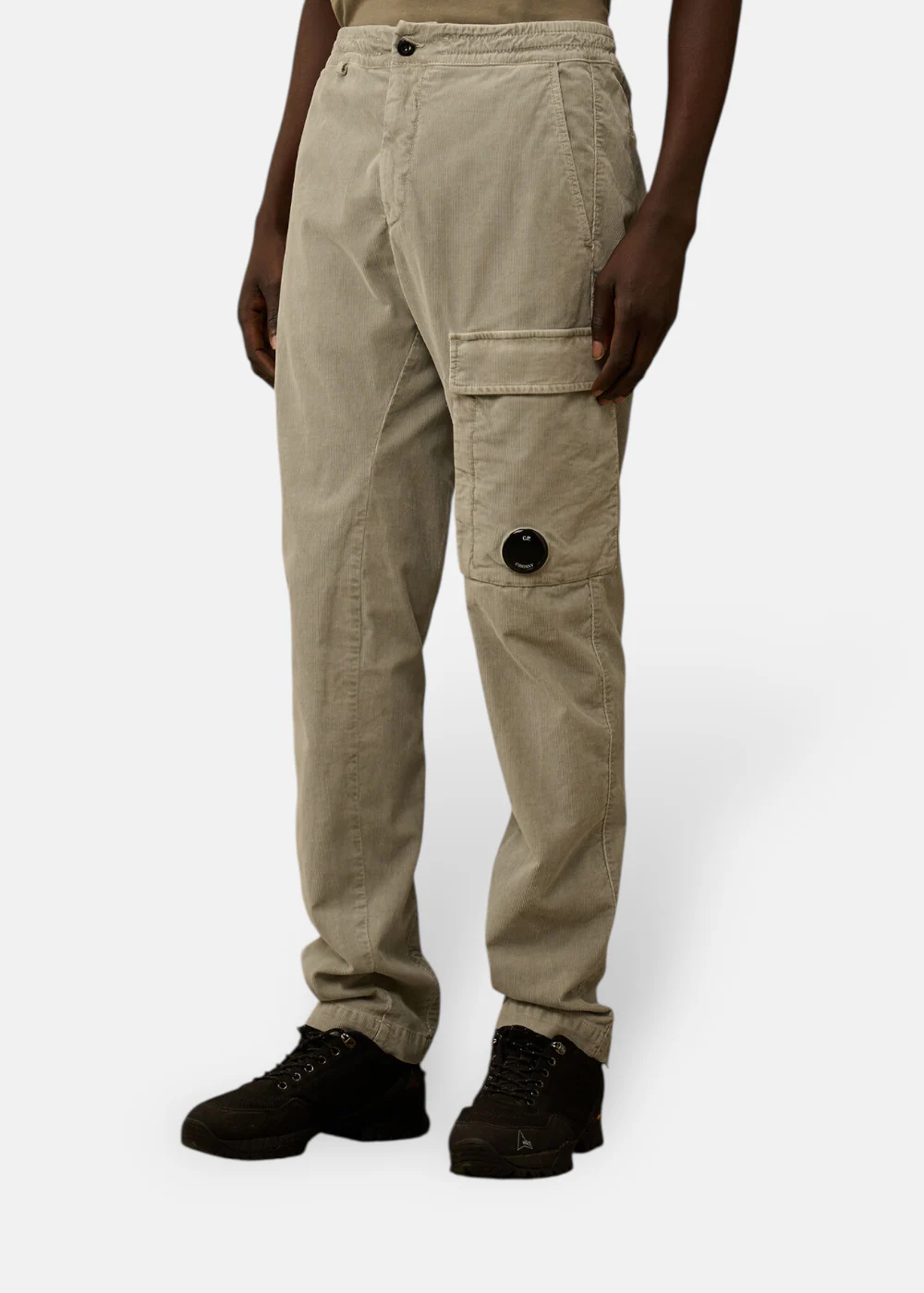 Pantalon en velours côtelé-gris clair – Image 3