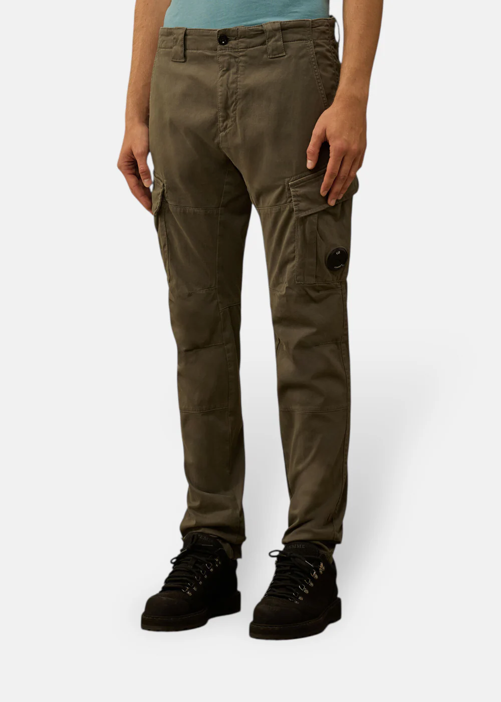 Pantalon Cargo Stretch Sateen - Kaki – Image 3