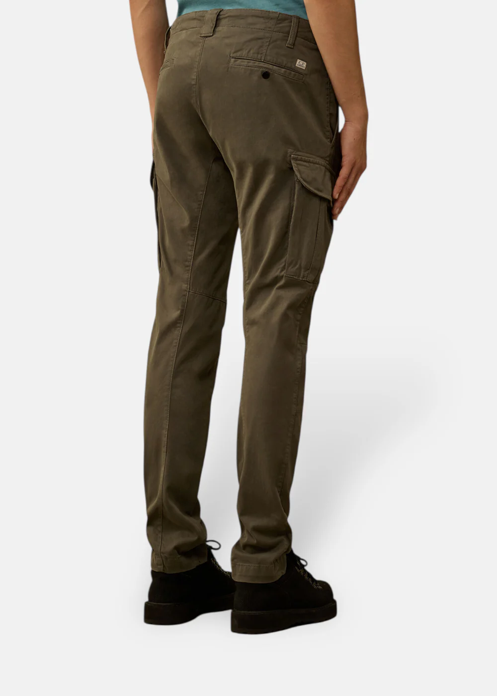 Pantalon Cargo Stretch Sateen - Kaki – Image 4