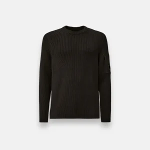 Pull Full Rib en Coton - noir
