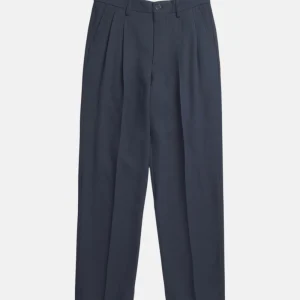 Pantalon Benn large plissé - navy