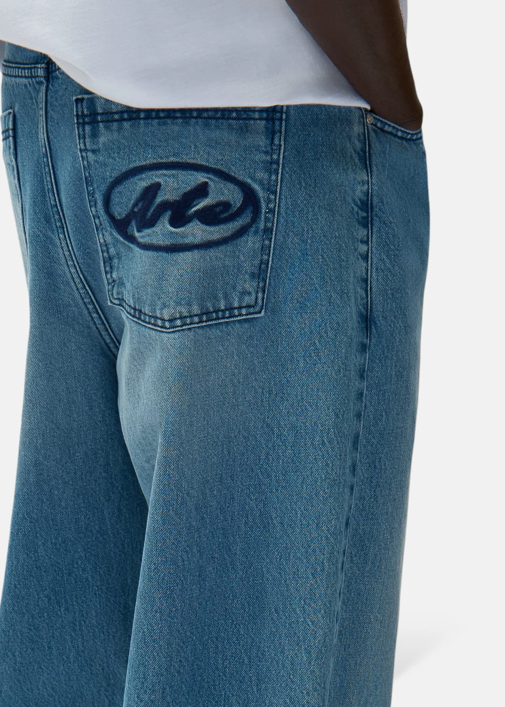 Pantalon Circle Logo - bleu – Image 5